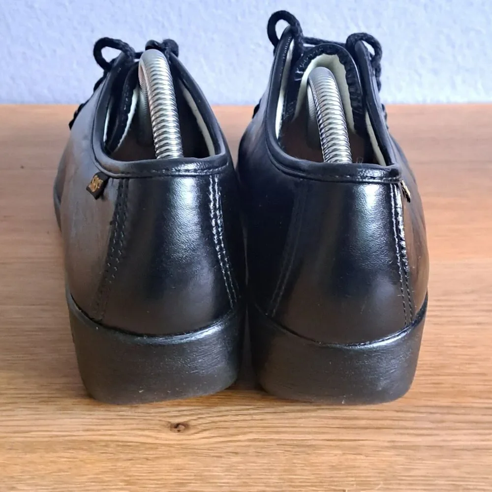 SAS Siesta Womend 9 N Narrow Black Leather Lace-Up Comfort Oxford Shoes Handmade